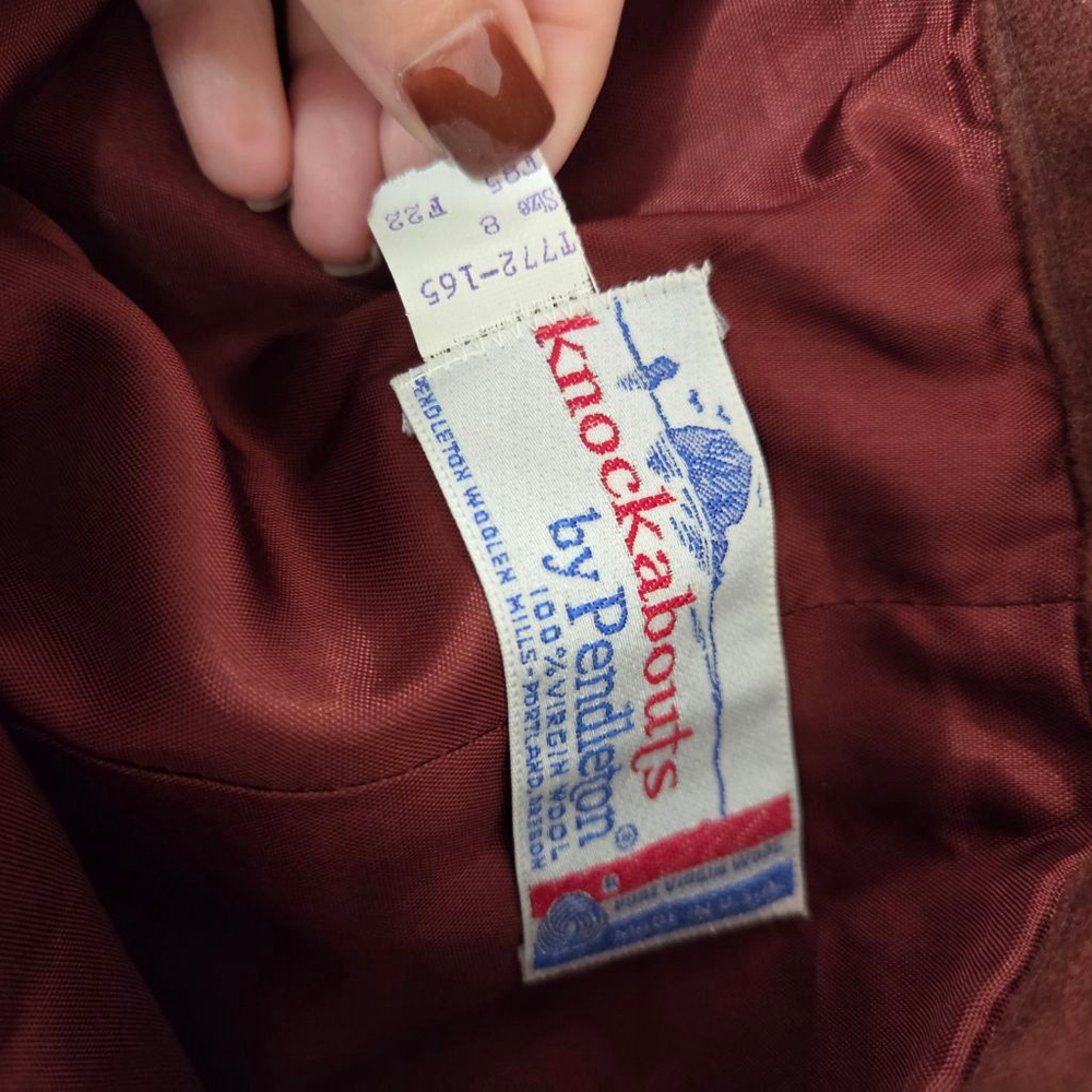 Vintage Pendleton Knockabouts Rust Orange Wool Tr… - image 4